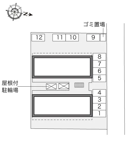 ★手数料０円★名古屋市瑞穂区直来町４丁目　月極駐車場（LP）